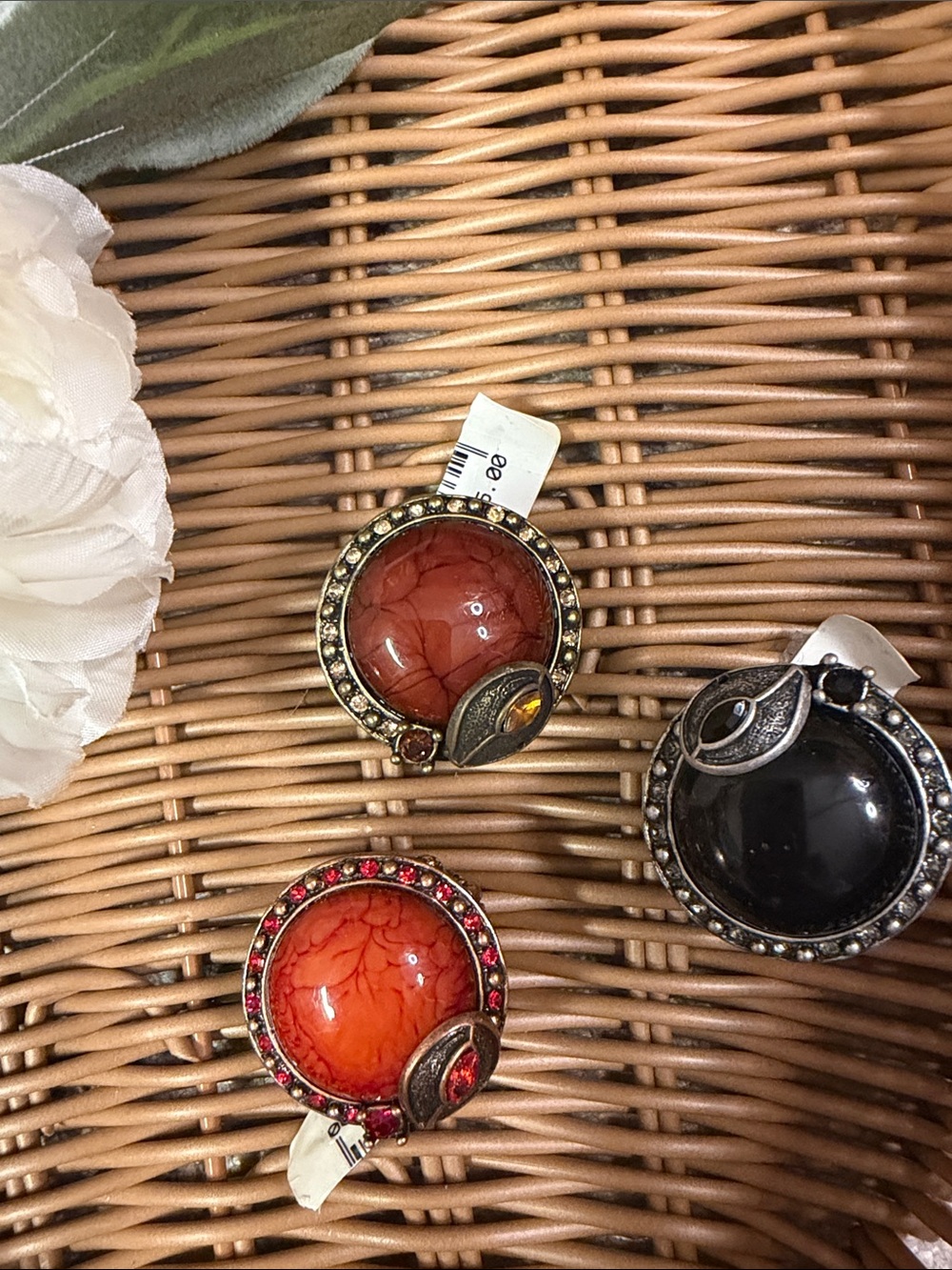 STATEMENT RING - W/STRETCHY BAND - YOU PICK COLOR - NWT